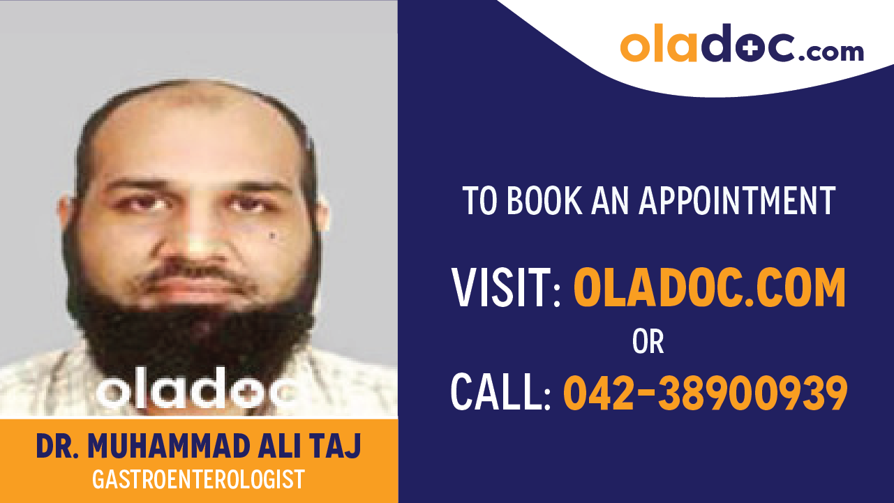 Book appointment with Dr. Muhammad Ali Taj-best Gastroenterologist in Karachi